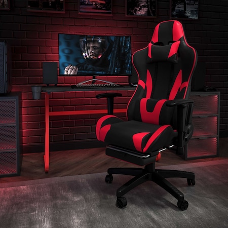 Flash Furniture Red Gaming Desk and Chair Set BLN-X30RSG1030-RD-GG